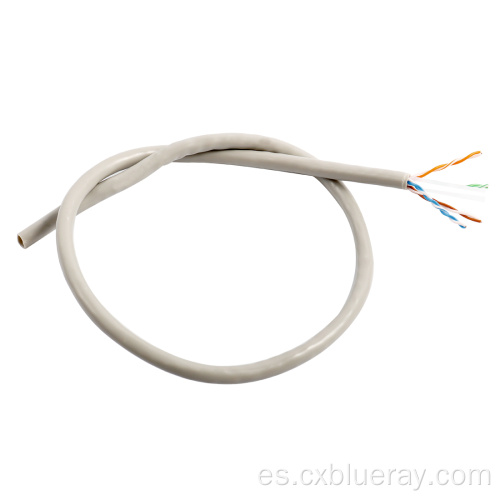 0.5 mm CCA UTP CAT6 24AWG 4Pair HDPE con Seperator PVC Chaqueta Interior Comunicación de comunicación Cable LAN